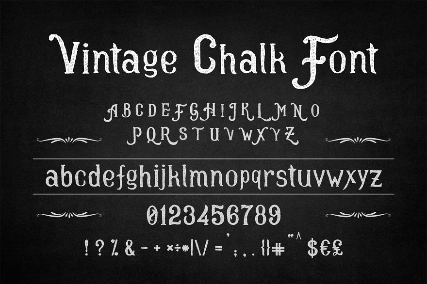 Chalkboard Font Collection Fun and Friendly Great for your classroom