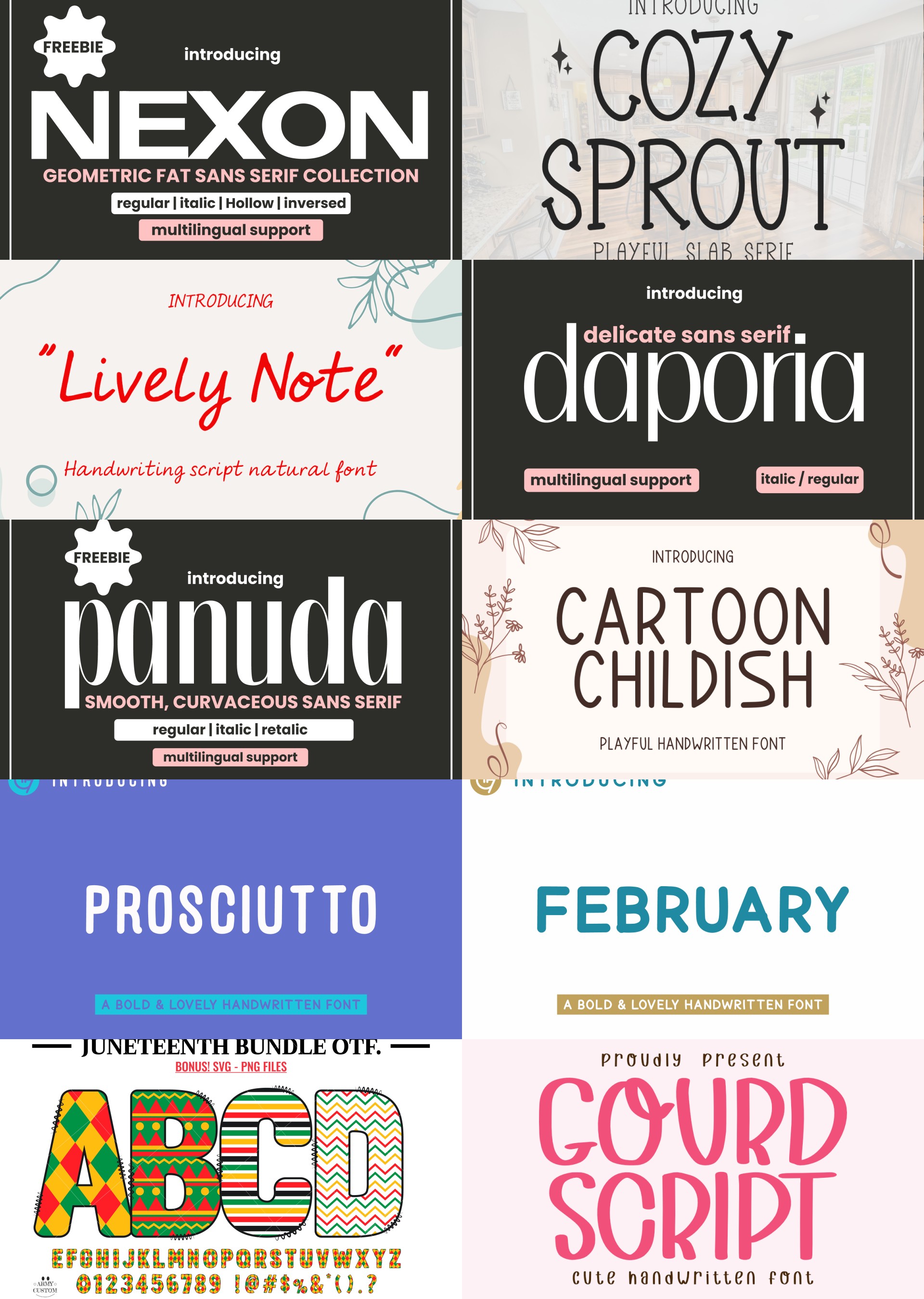 Free Fonts Friday June 6th