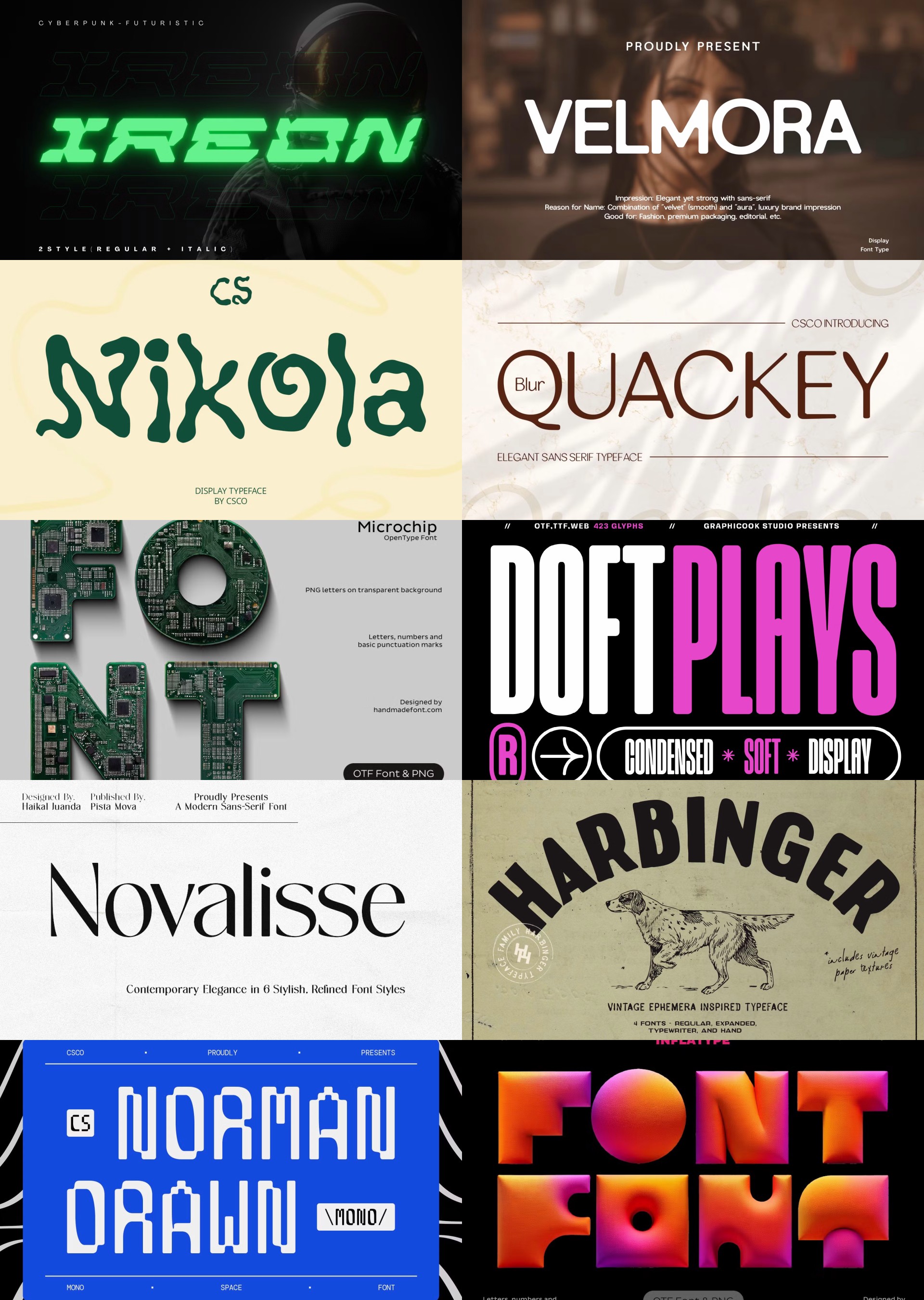 Sans Serif fonts for June 18th