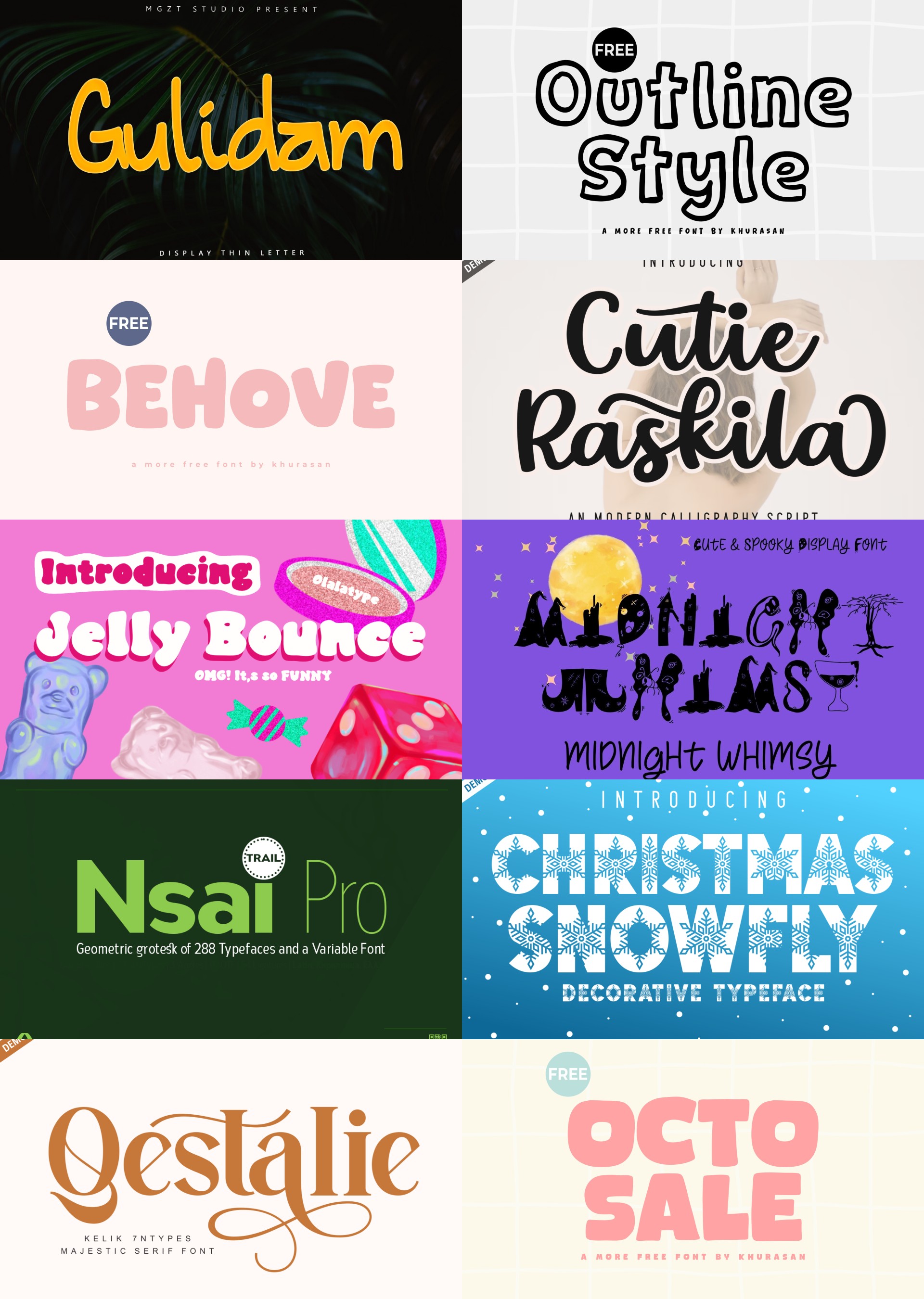 Free Fonts Friday November 14th