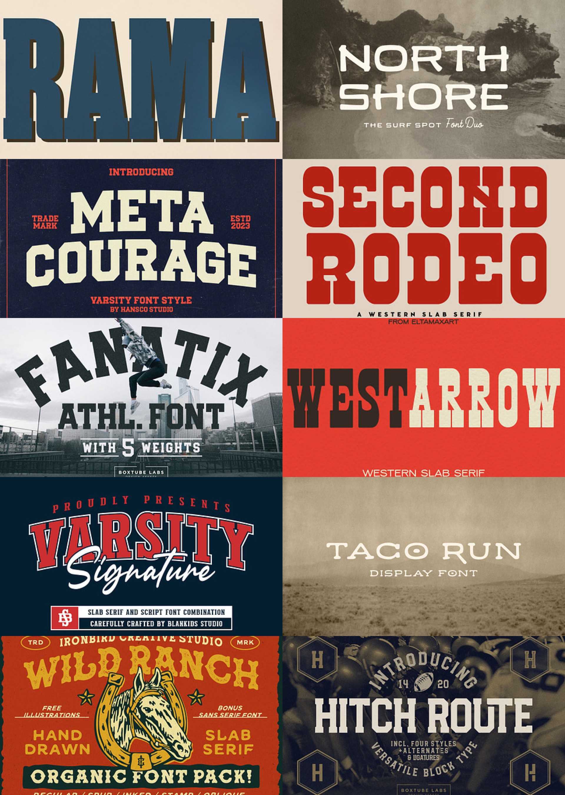 Slab Serif fonts for August 3rd