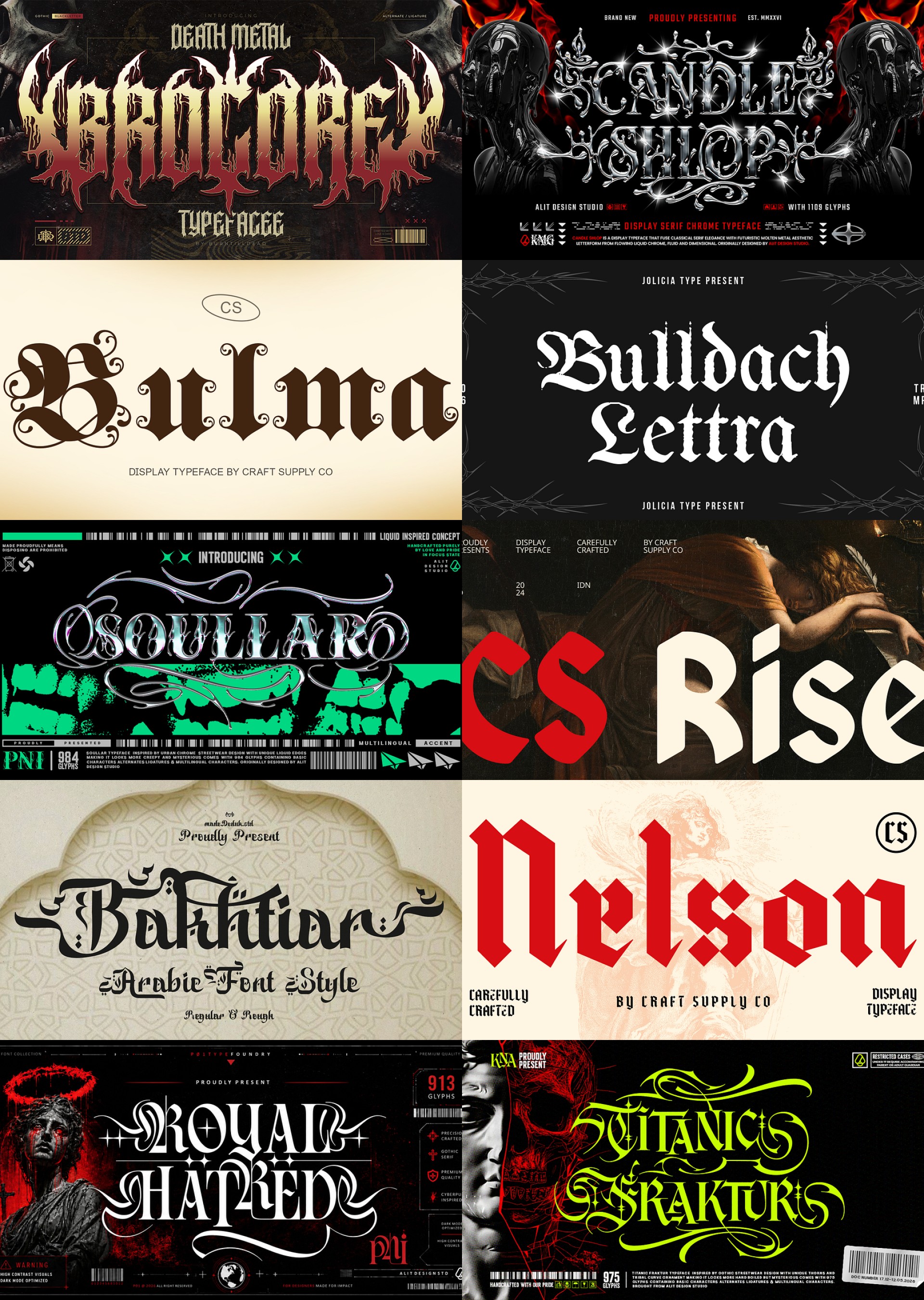 Blackletter fonts for September 7th