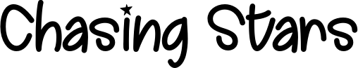 Chasing Stars font sample