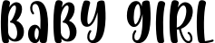 Baby Girl font sample