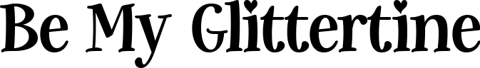 Be My Glittertine title