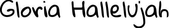 Gloria Hallelujah