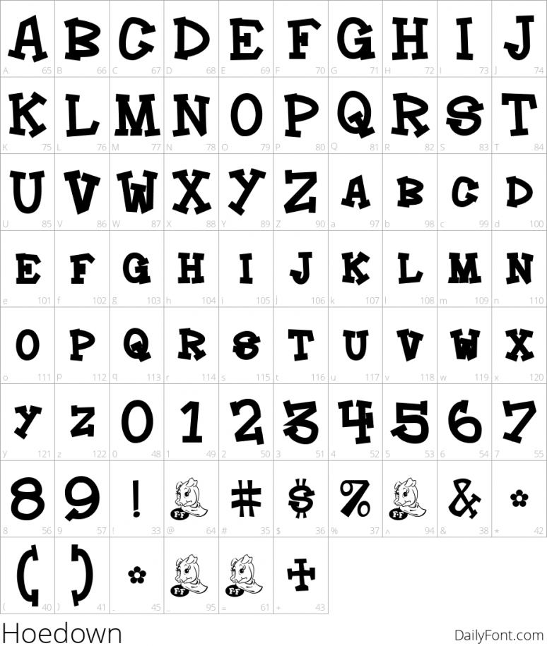 Hoedown by Fontalicious Fonts at