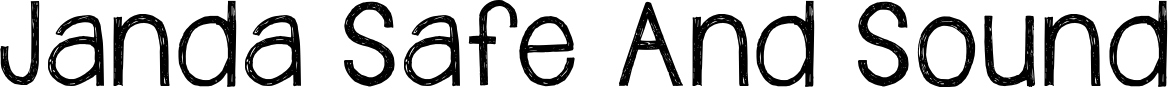 Janda Safe And Sound font sample