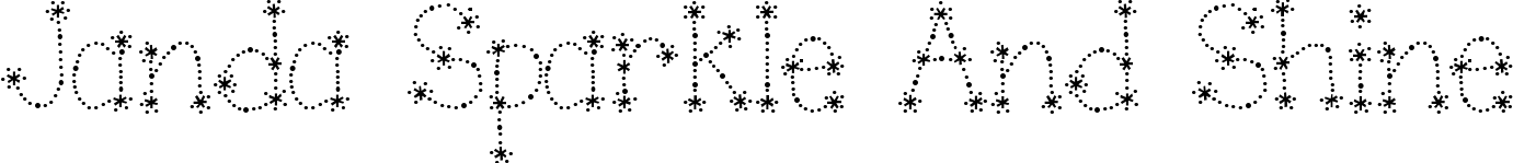 Janda Sparkle And Shine title