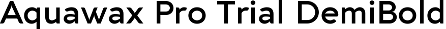 Aquawax Pro Trial DemiBold
