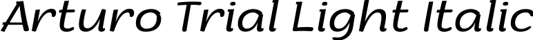 Arturo Trial Light Italic