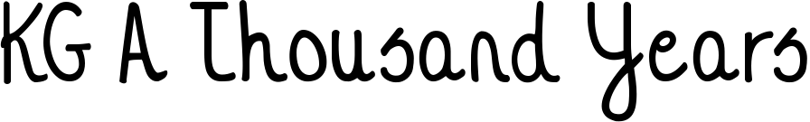 KG A Thousand Years title