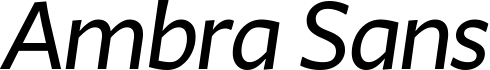 Ambra Sans title