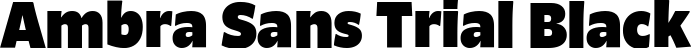 Ambra Sans Trial Black