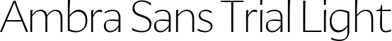 Ambra Sans Trial Light