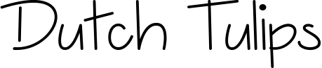 Dutch Tulips title
