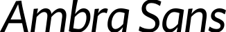 Ambra Sans