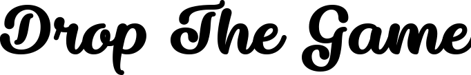 Drop The Game font sample