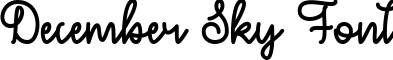 December Sky Font