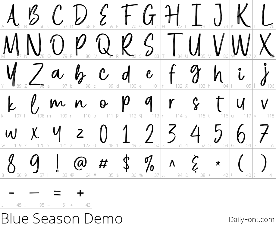 Blue Season character map