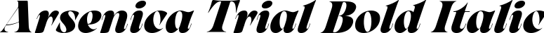 Arsenica Trial Bold Italic
