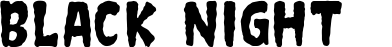 Black Night 2 font sample