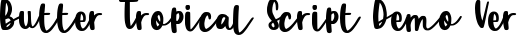 Butter Tropical Script Demo Ver
