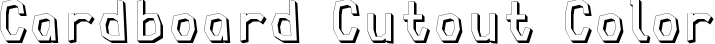 Cardboard Cutout Color