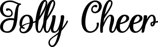 Jolly Cheer font sample