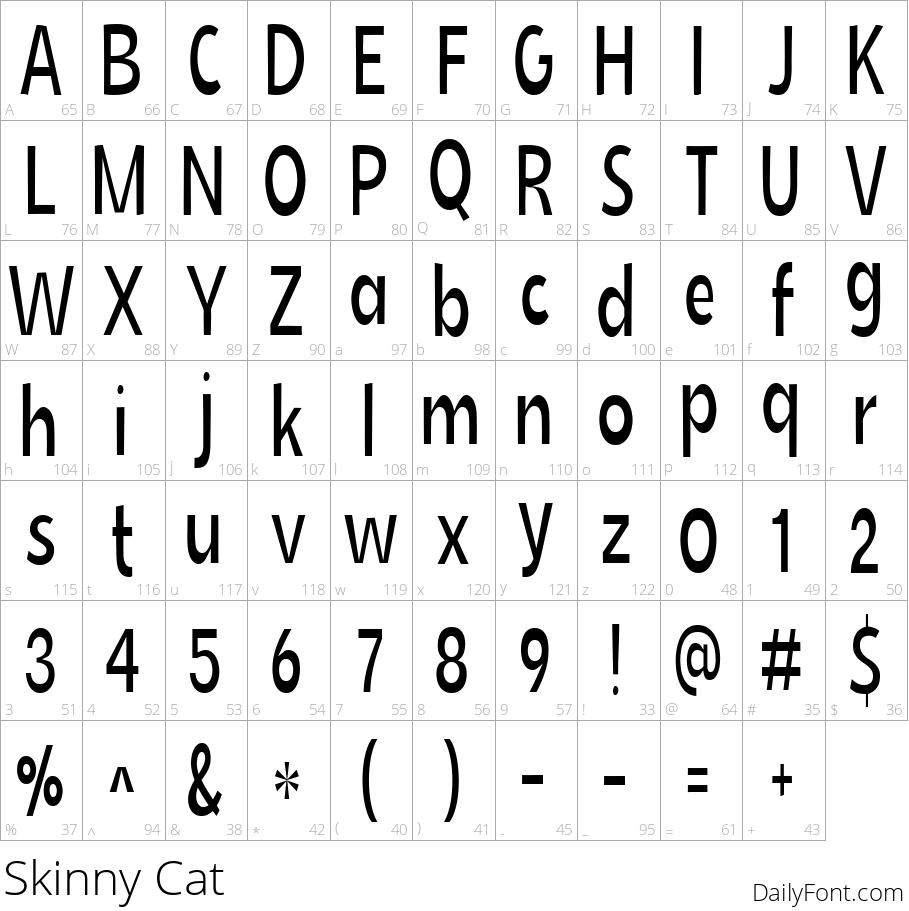 Skinny Cat Sleek And Modern Display Sans Serif Typeface skinny-cat-sleek-and-modern-display-sans-serif-typeface