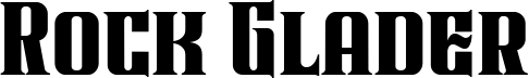 Rock Glader font sample