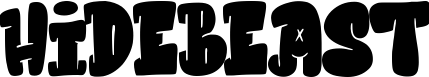 Hidebeast font sample