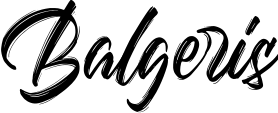 Balgeris font sample