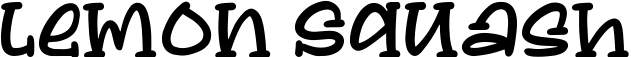 Lemon Squash font sample