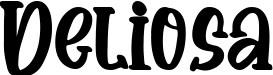 Deliosa font sample