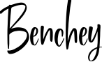 Benchey font sample