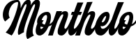Monthelo font sample