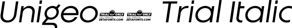 Unigeo64 Trial Italic