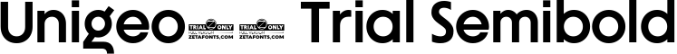 Unigeo64 Trial Semibold