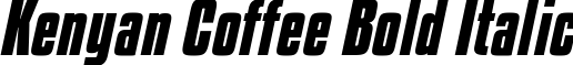 Kenyan Coffee Bold Italic