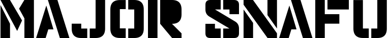 Major Snafu font sample