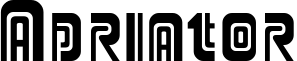 Adriator font sample