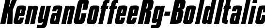 KenyanCoffeeRg-BoldItalic