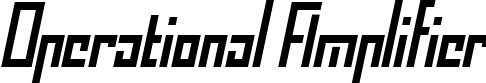Operational Amplifier title