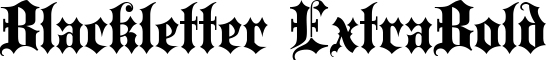 Blackletter ExtraBold