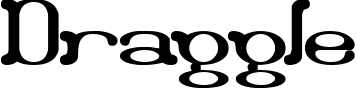 Draggle font sample