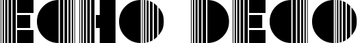 Echo Deco font sample