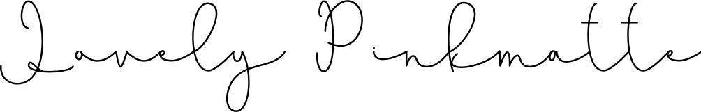 Lovely Pinkmatte font sample