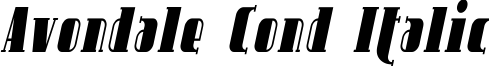 Avondale Cond Italic