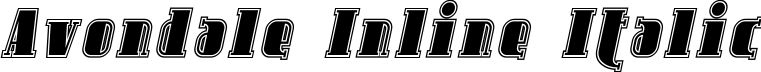 Avondale Inline Italic